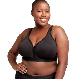 Cacique Lane Bryant Womens Bra Cotton Lightly Lined No Wire Size 50D Black